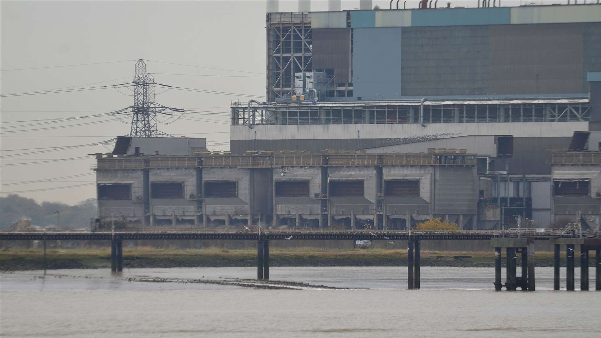 Tilbury Power Station before the explosion. Picture: Jason Arthur