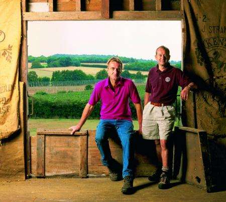 Robert Wicks and Ian Strang at Westerham Brewery