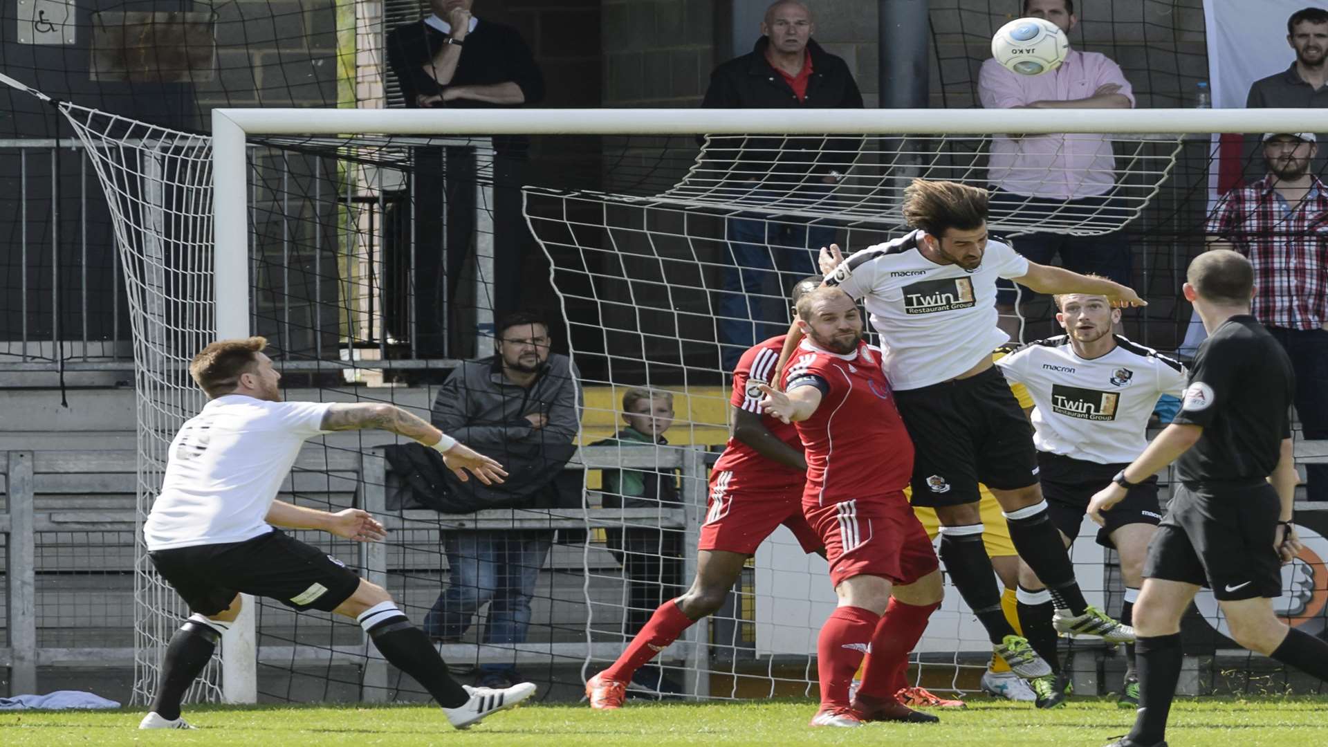 Ronnie Vint (right) injured his ankle on the opening day of the season Picture: Andy Payton