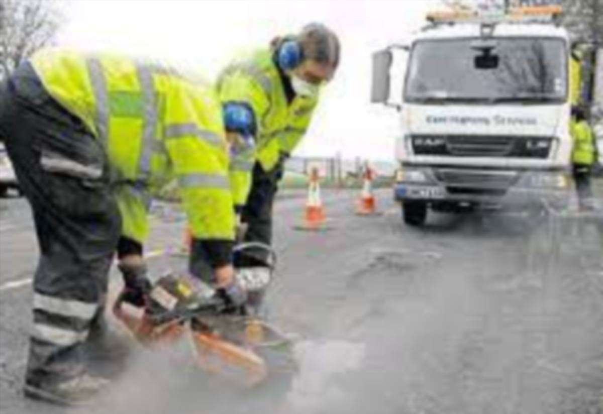 Kent County Council says its latest "Pothole Blitz" is under way. Picture: KCC