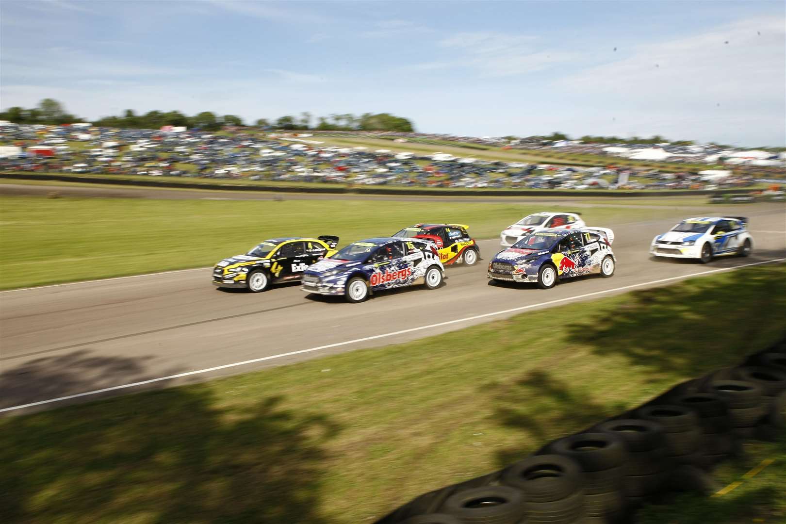 Action from the 2014 World Rallycross event. Picture: Matt Bristow