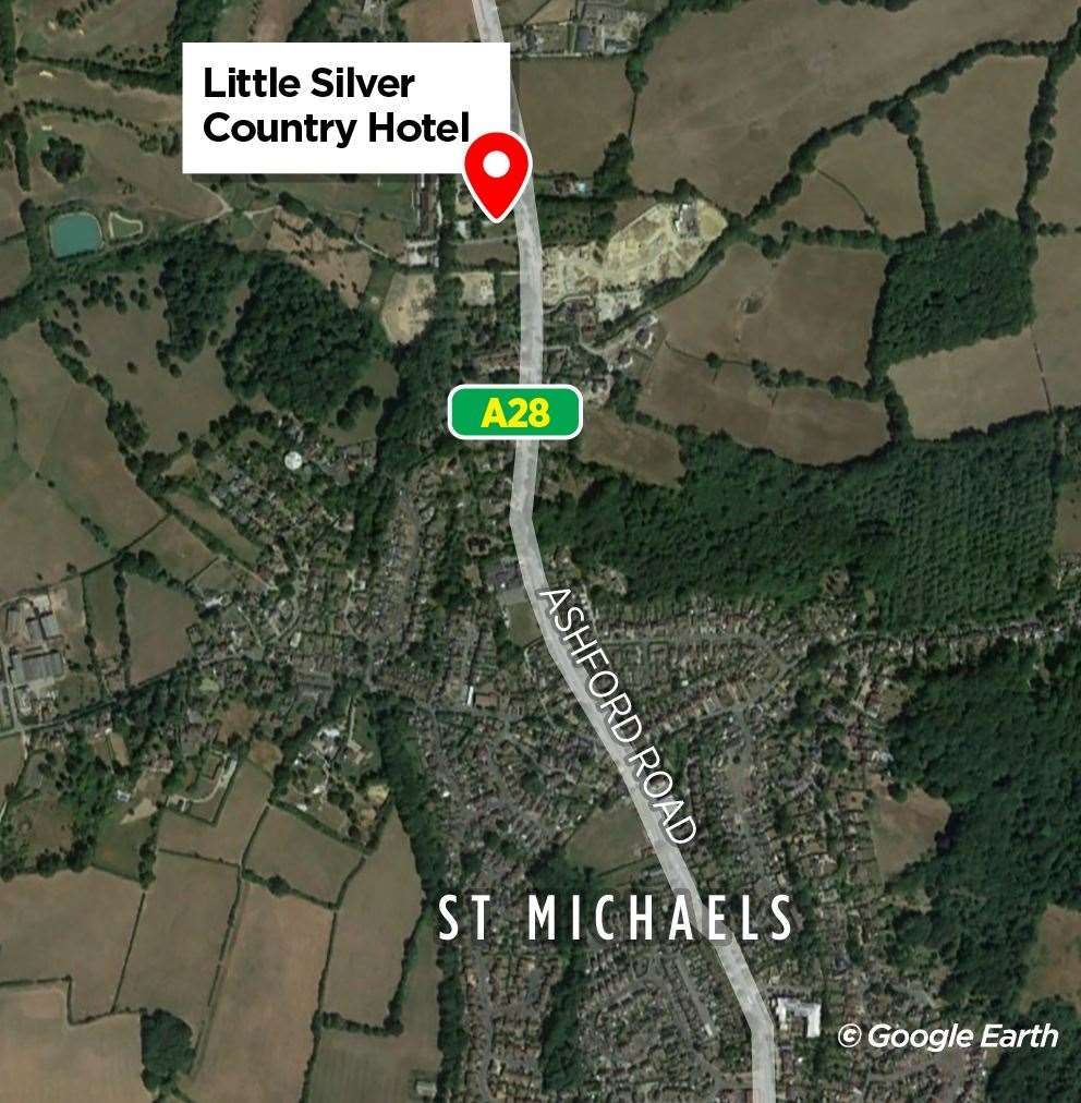 The Little Silver Country Hotel is off the A28 in St Michaels, near Tenterden