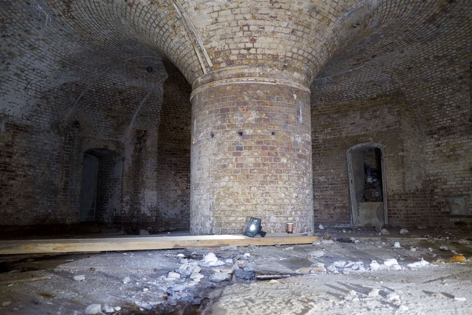 The small coastal artillery fort has a leaking roof and an unstable and damp interior (Historic England/PA)