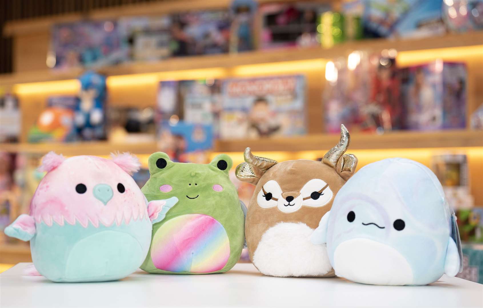 Squishmallows at Fora – Spitalfields in London during the unveiling of the annual DreamToys list (James Manning/PA)