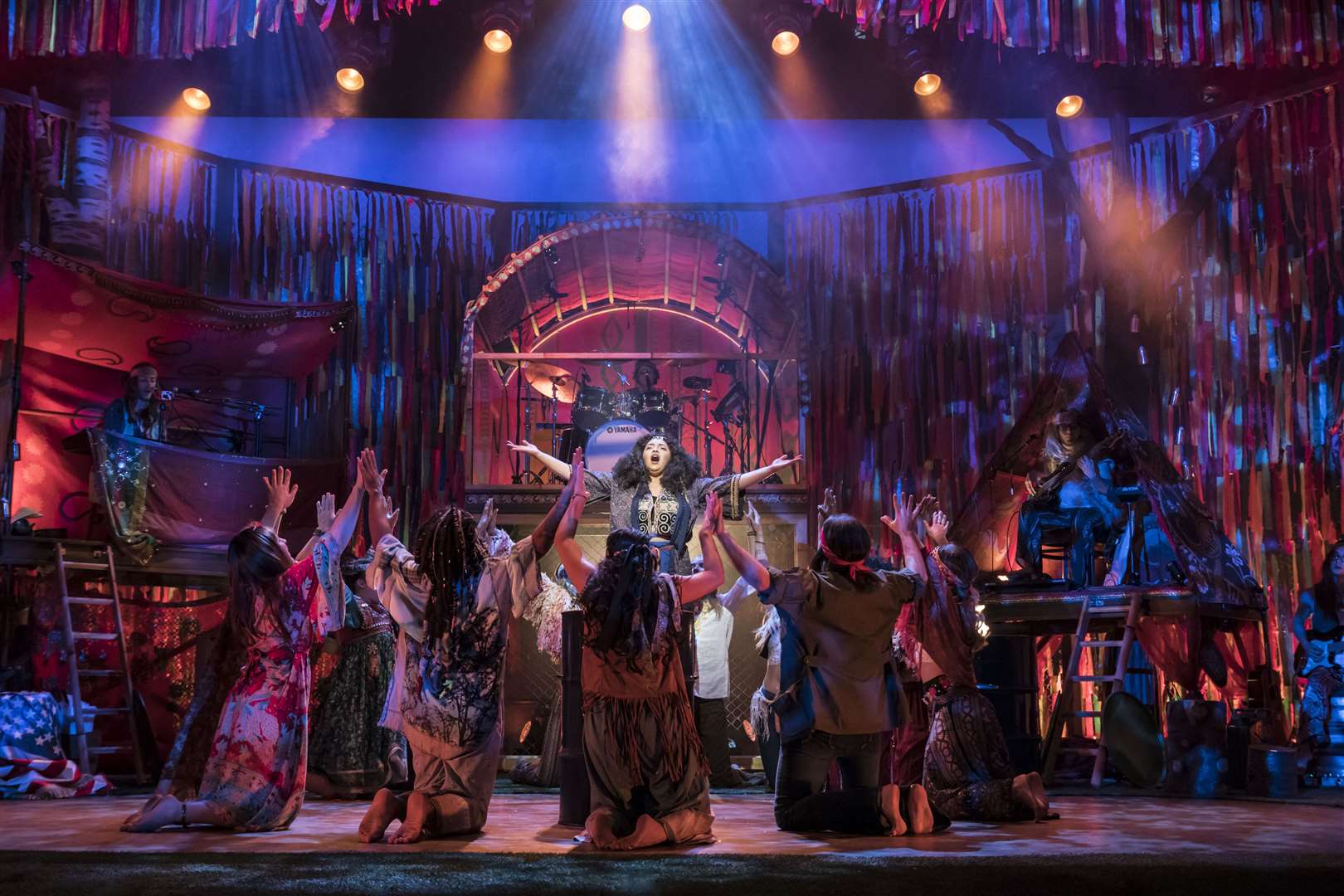 The cast of Hair the Musical. Credit: Johan Persson