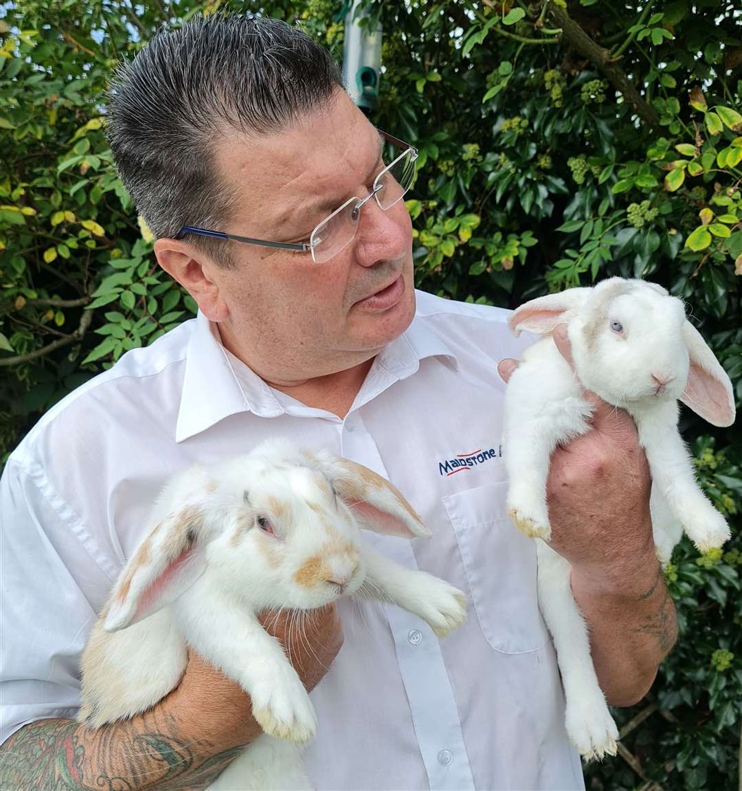 Eric and Brian now live at home with shop owner Wayne Miles. Picture: Maidstone Aquatics