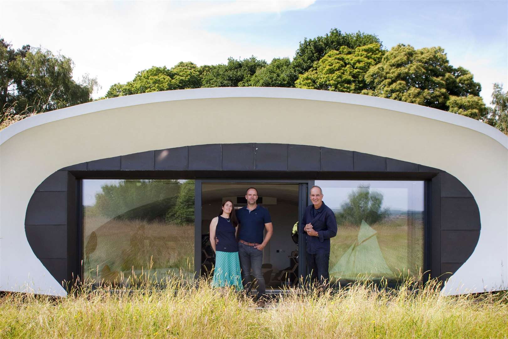 The futuristic house on a hill was built by Canterbury resident Dorran. Picture: Channel 4