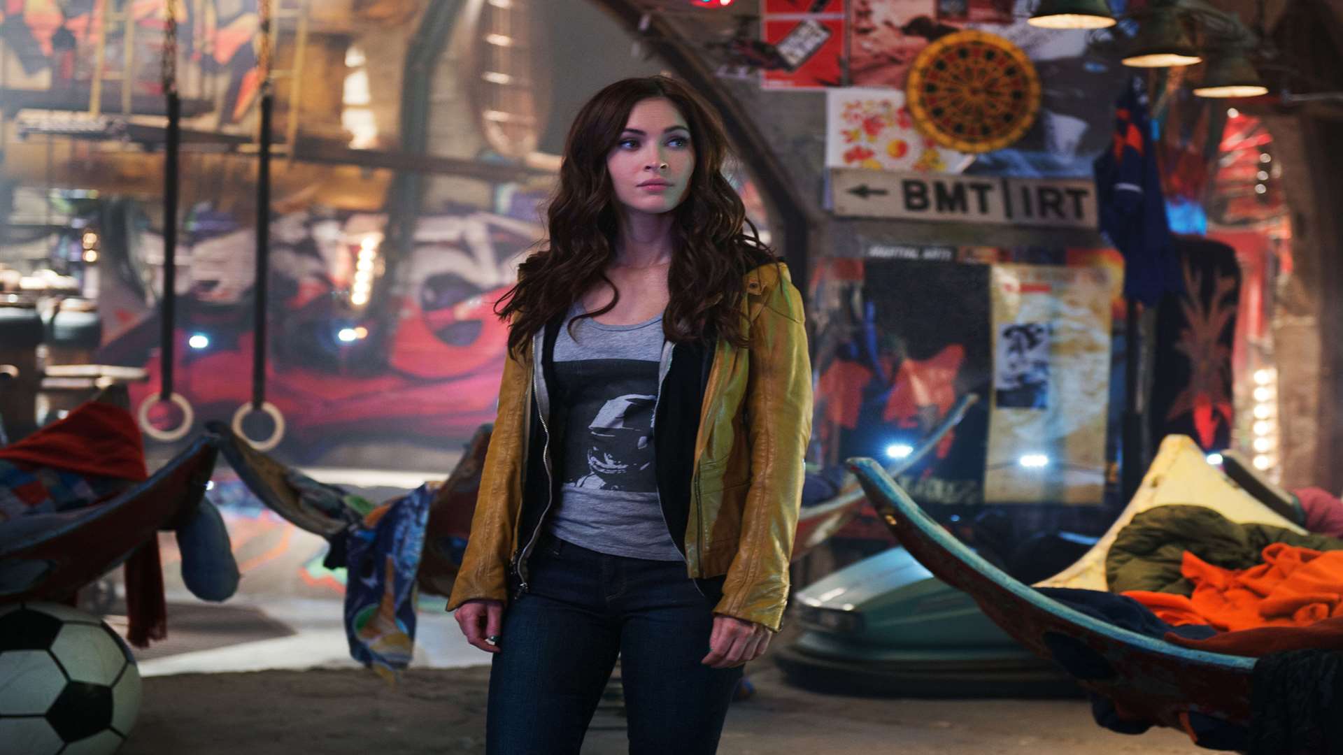 Megan Fox as April O'Neill, in Teenage Mutant Ninja Turtles. Picture: PA Photo/Paramount Pictures