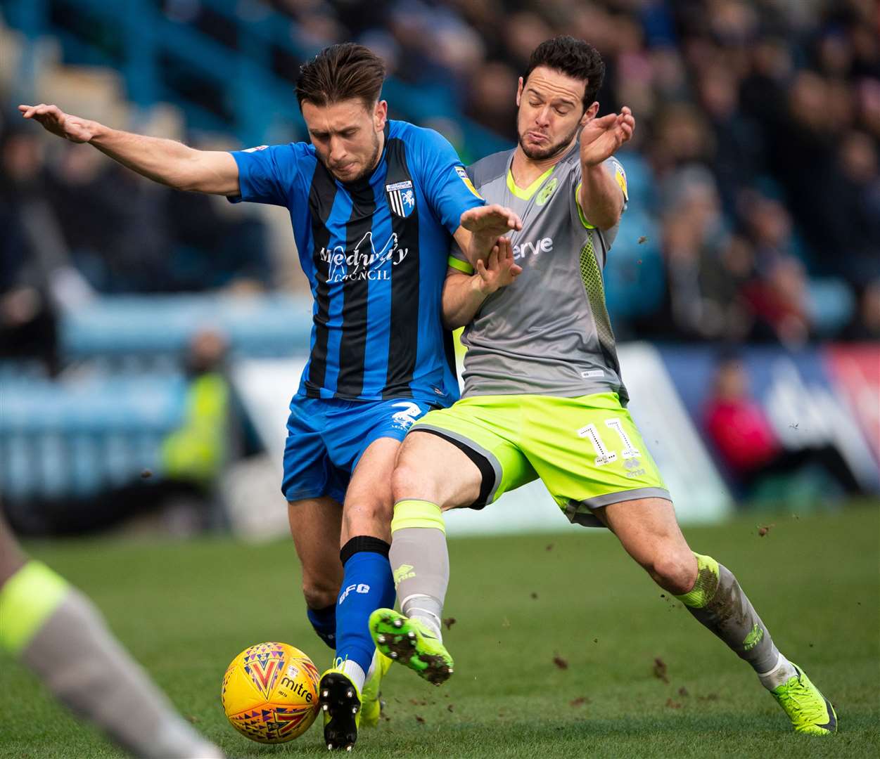 Matt Jarvis playing for Walsall against Gillingham last season Picture: Ady Kerry