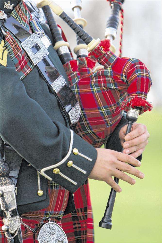 Scottish bagpiper