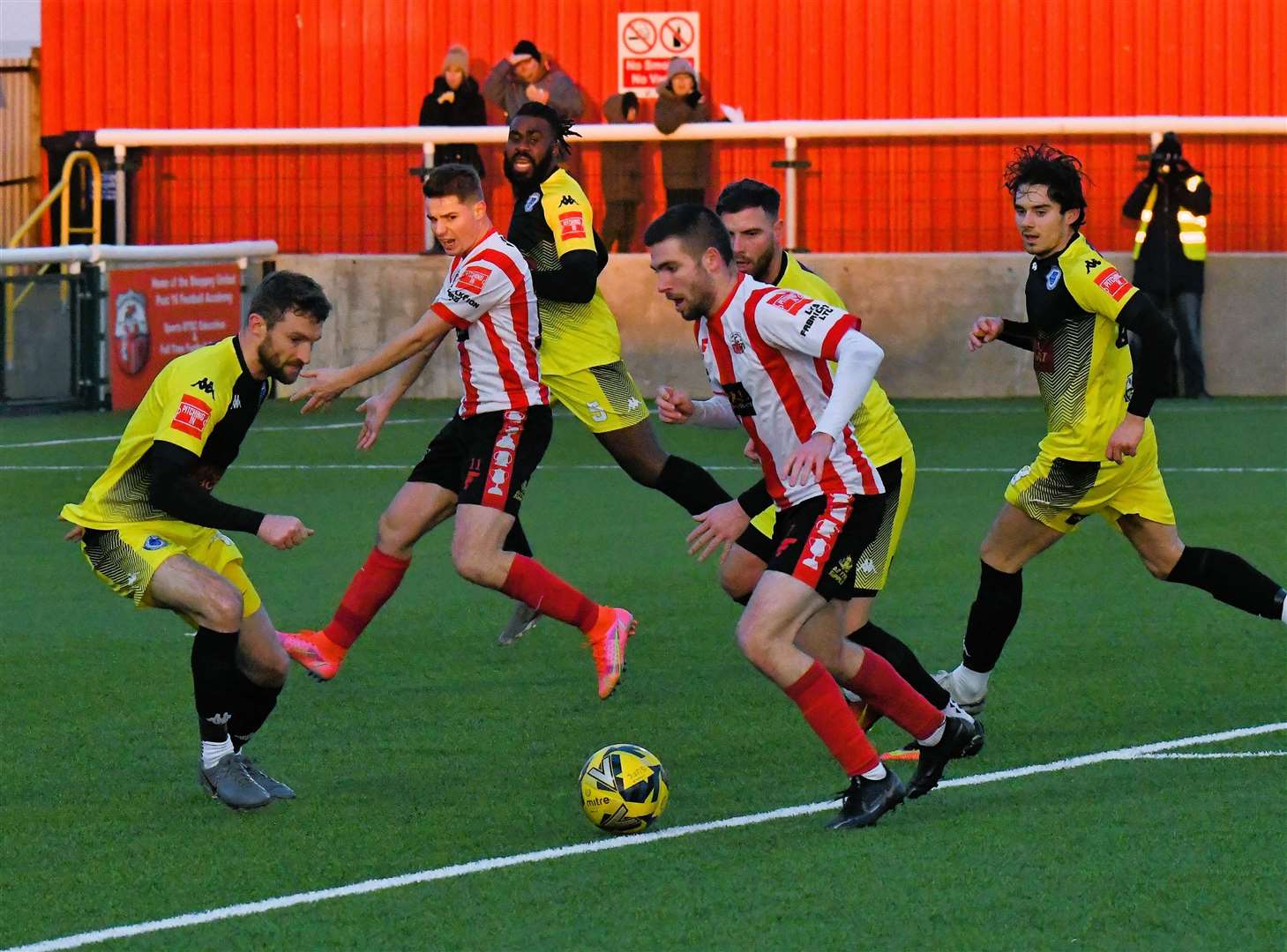 Danny Leonard looks to work an opening in Sheppey's defeat by Haywards Heath. Picture: Marc Richards