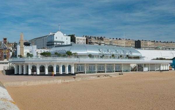 You couldn't get much closer to the beach - Royal Victoria Pavilion in Ramsgate