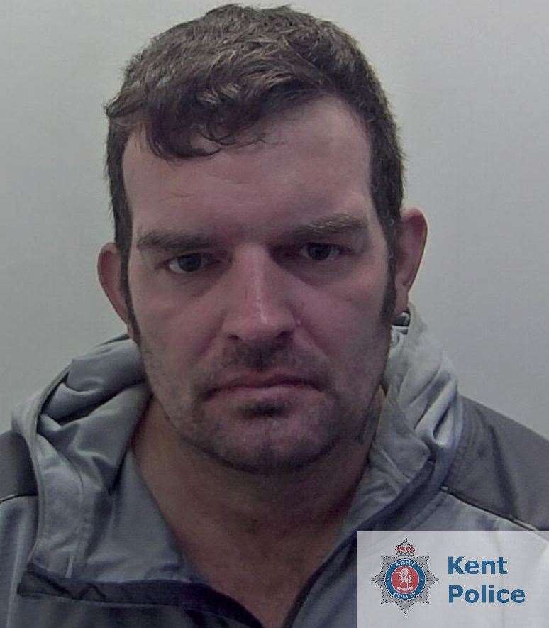 Prolific thief Mark Scamp was jailed last month. Picture: Kent Police