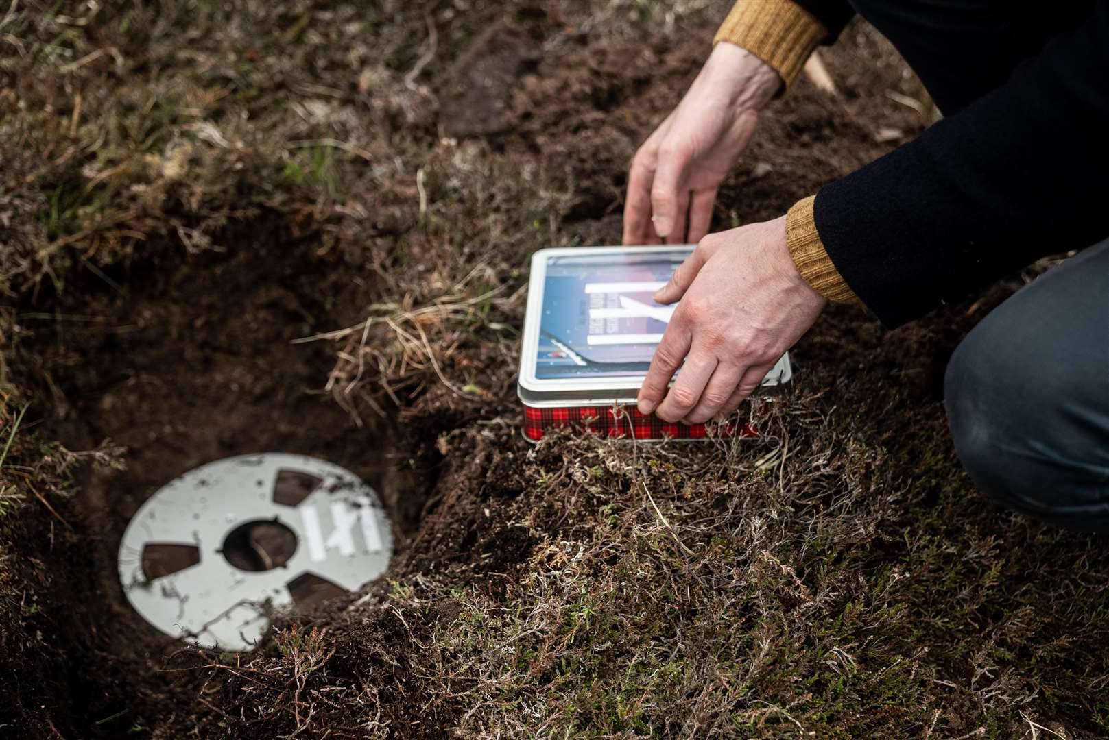 The tape was buried in Orkney (Erland Cooper/PA)