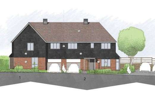 The development in Dover would include a collection of three- and four-bedroom houses. Picture: DDC Planning