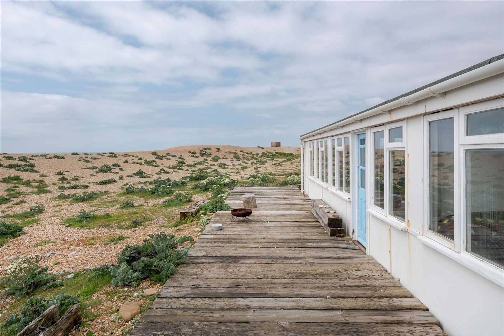 The house sits on Dungeness’ 468-acre nature reserve – designated a Site of Special Scientific Interest – and within a private estate of about 30 homes. Picture: The Modern House