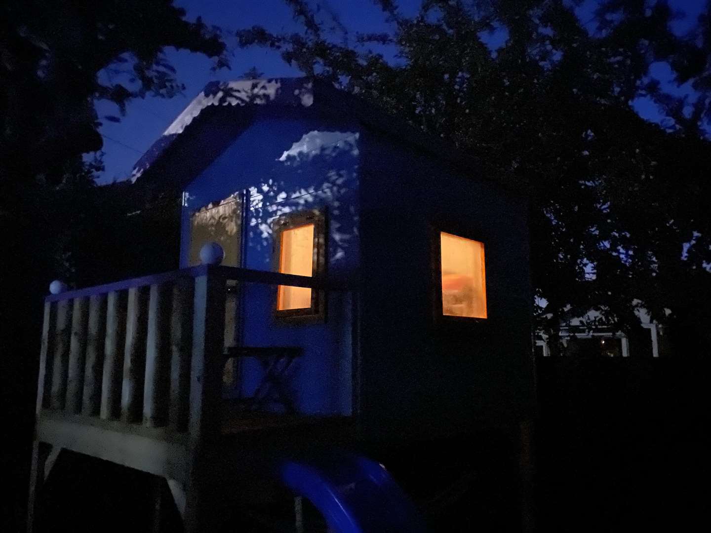 The treehouse is ‘cosy’, according to Mr Kneen (Jason Kneen/PA)