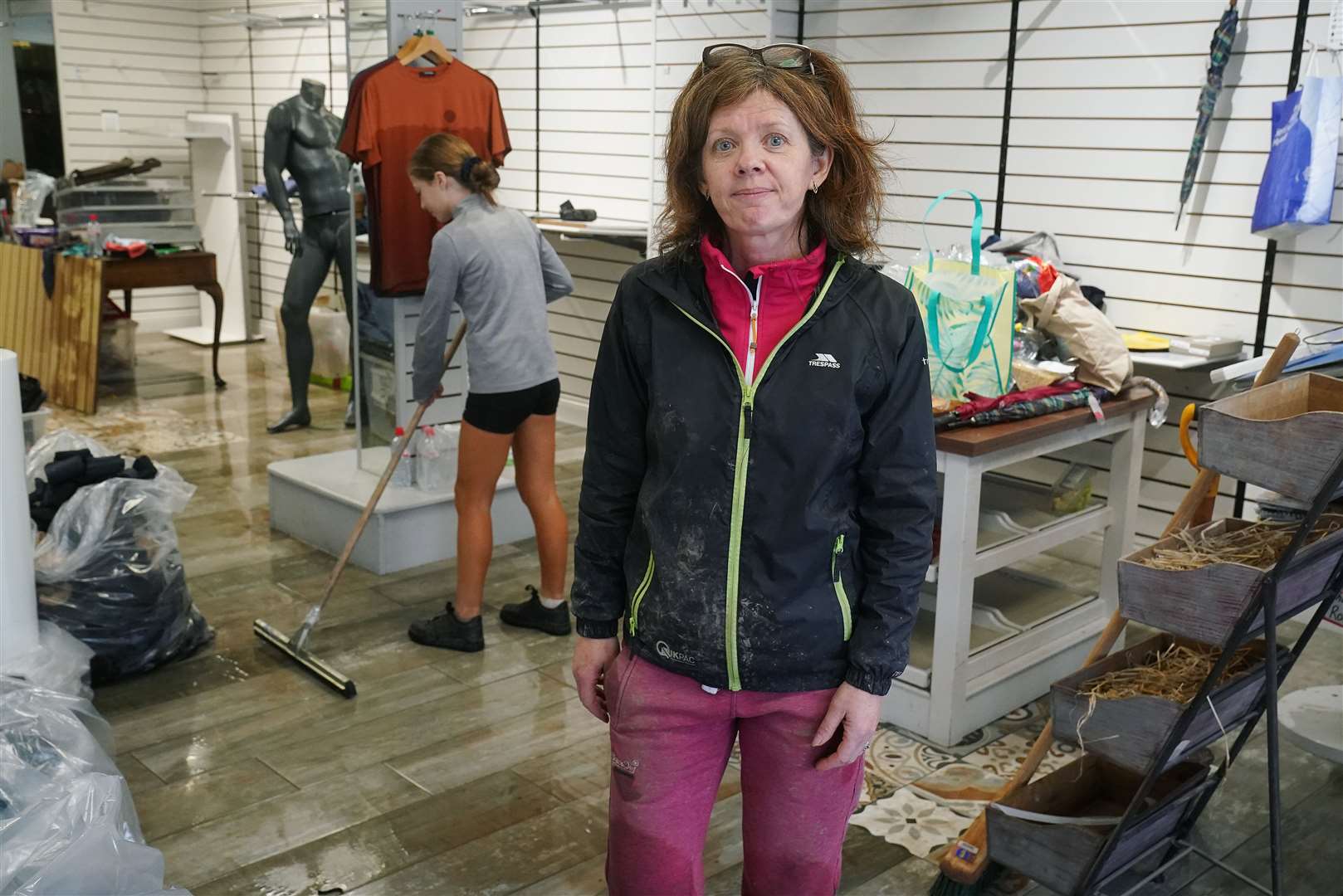 Sinead Morrissey, owner of Bertelli Menswear on Main Street in Midleton (Brian Lawless/PA)