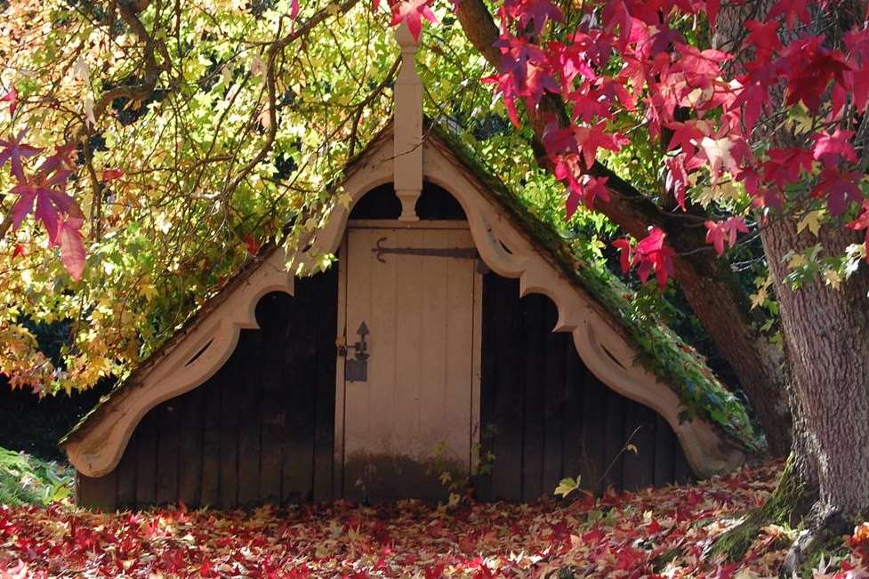 Autumn at Scotney Castle boathouse. Picture: National Trust/ Paul Micklewright