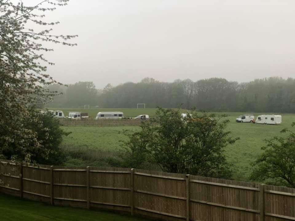 Travellers in Leybourne. Picture: Paula Makwana