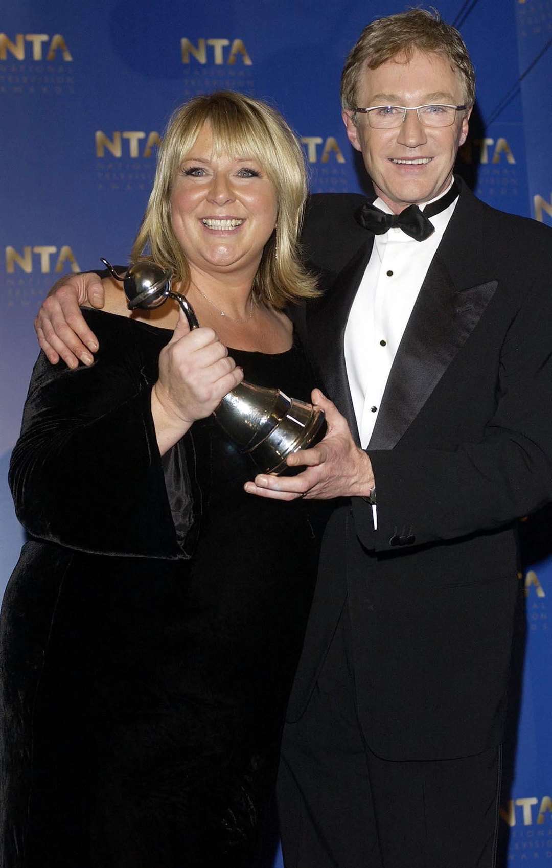 TV presenter Fern Britton, with Paul O’Grady (PA)