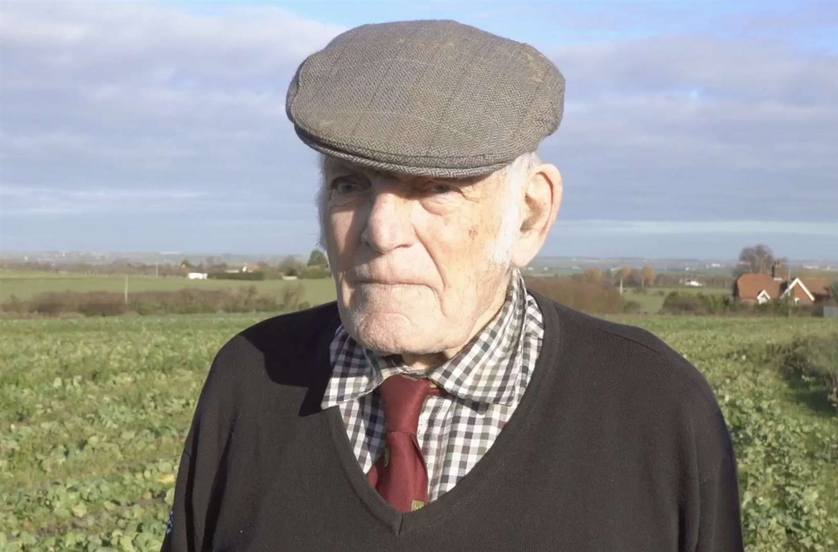 Dickie Ovenden, who runs a farm near Sandwich, says "you'd have to be half-mad to do this"