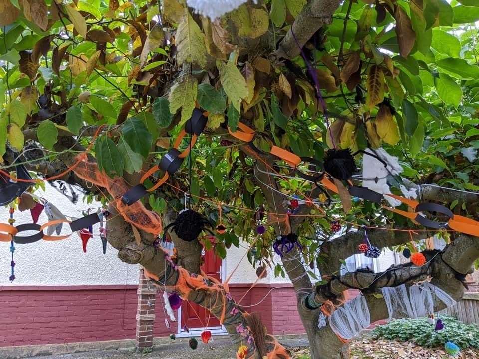 Spooky Halloween decorations. Picture: Vicky Hilton