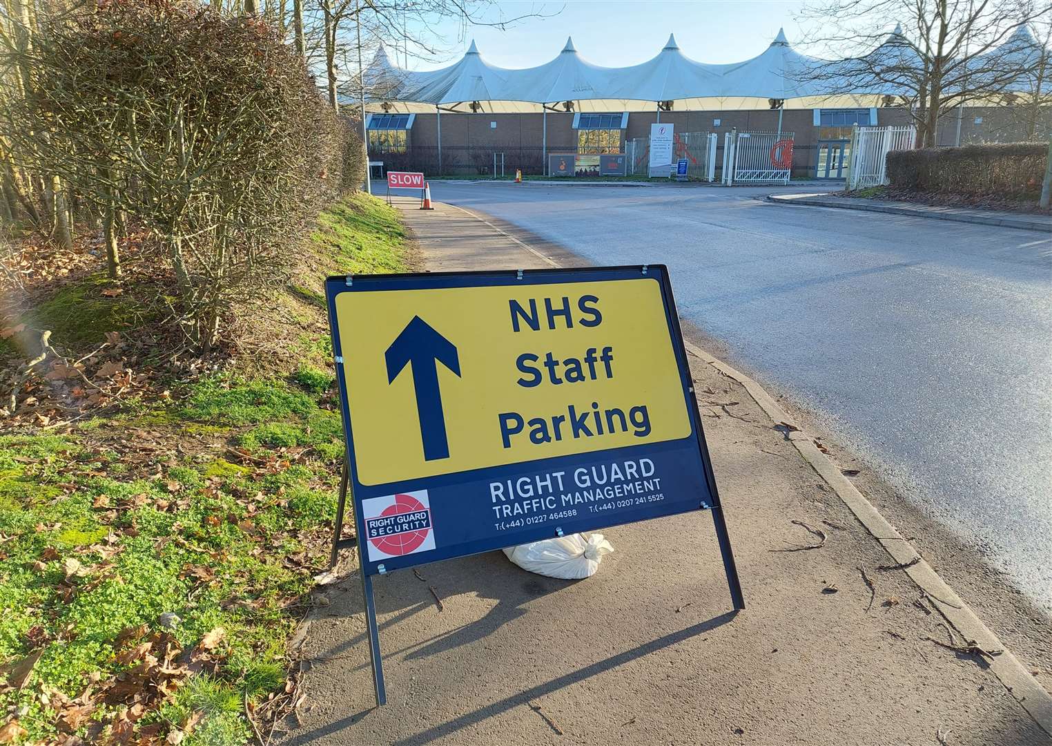 William Harvey Hospital staff parking at Julie Rose Stadium in Ashford ...