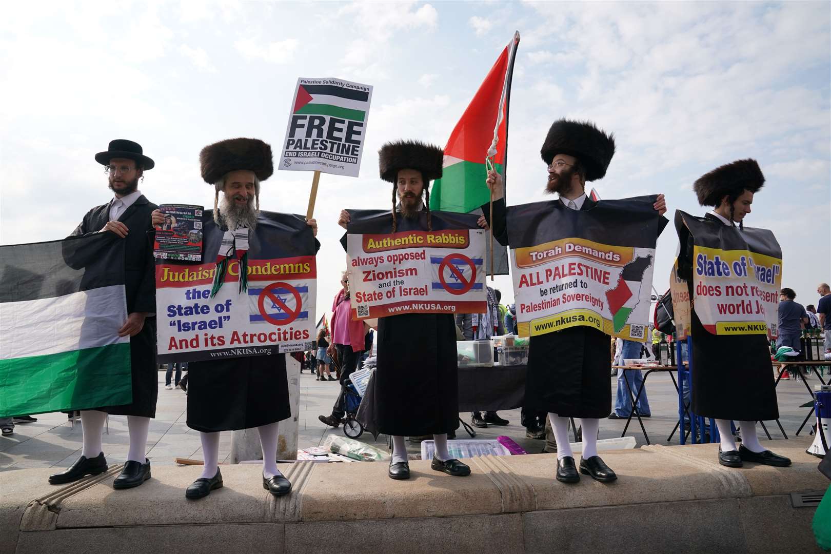 Protests were held to coincide with the conference (Stefan Rousseau/PA)