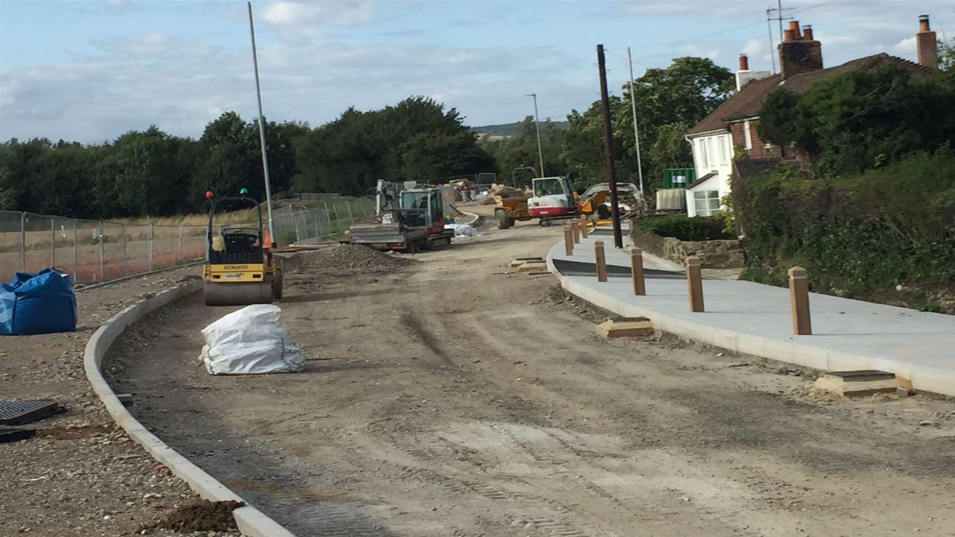 Kennington Road widening. Credit: Steve Salter