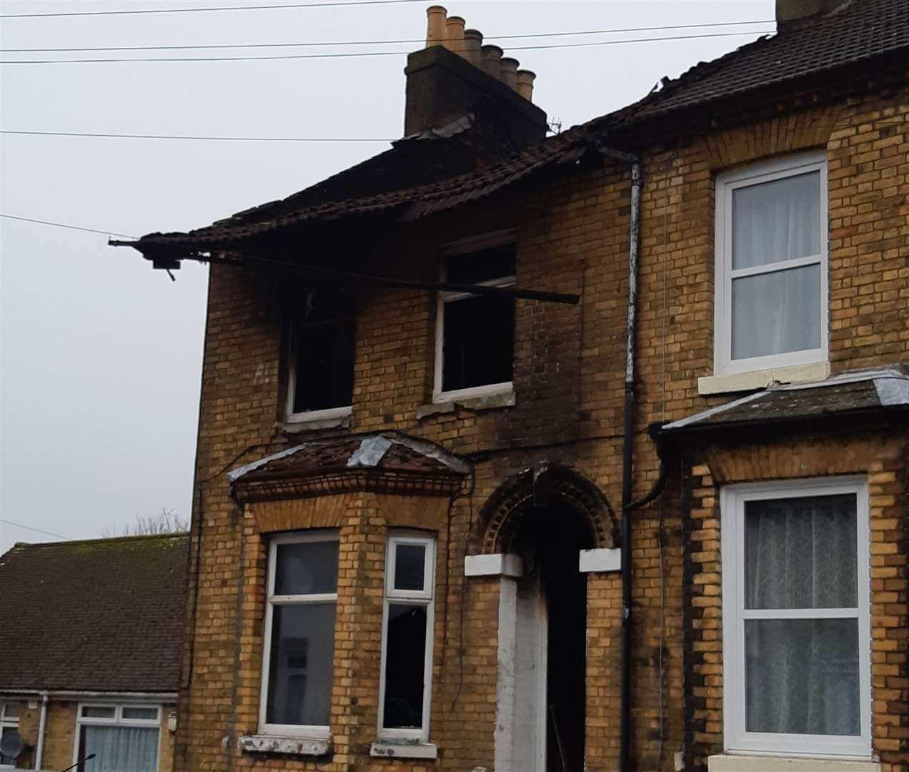 The morning after the fire at Clarendon Street