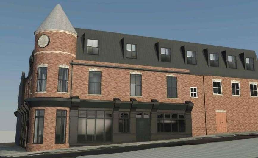 How the new smaller Creams and 20-bedroom HMO in Maidstone could look. Picture: Velani Corporation