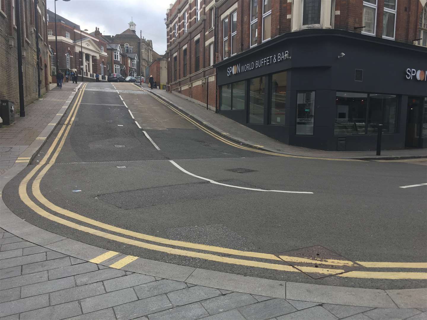 Manor Road, at the junction with Chatham High Street, where the hit-and-run happened