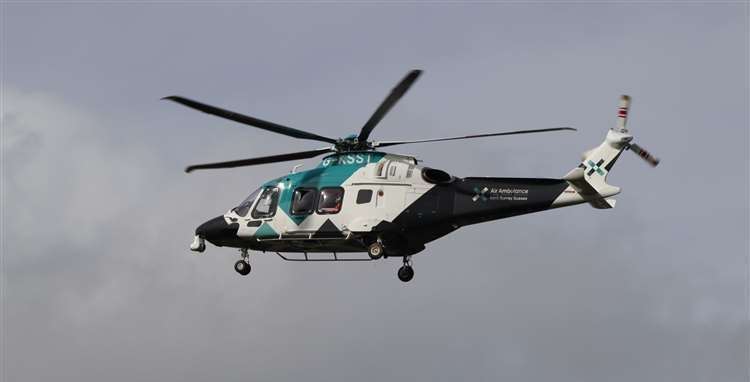 An air ambulance was called to Bartholomew Way yesterday. Picture: John Nurden.