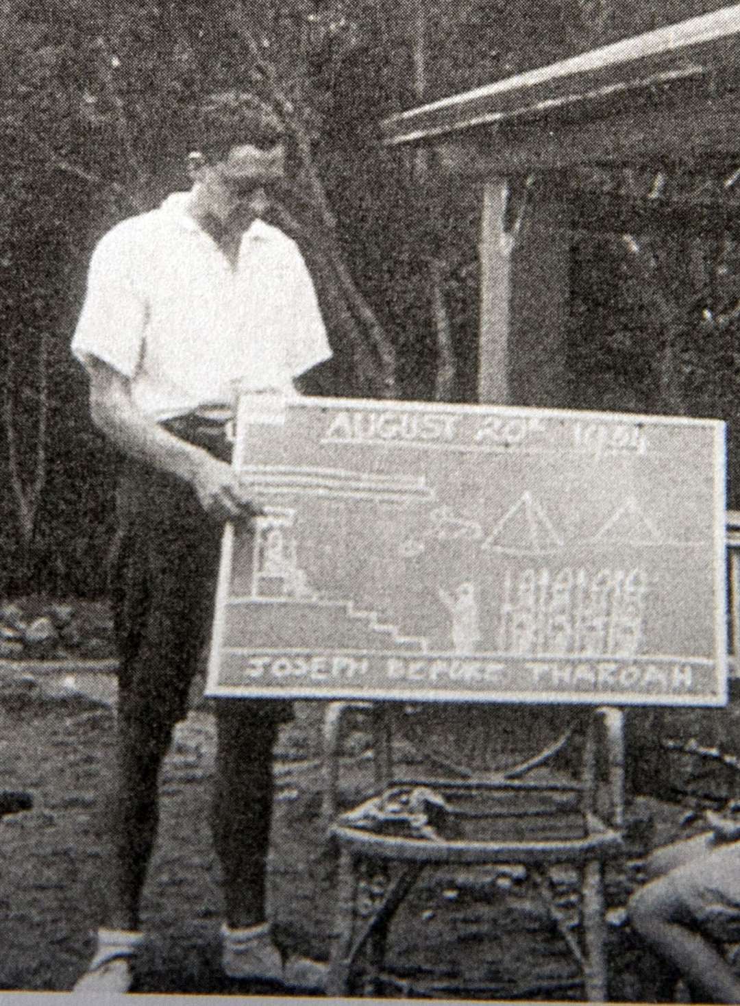 Bob Weighton teaching in 1934 (Family handout/PA)