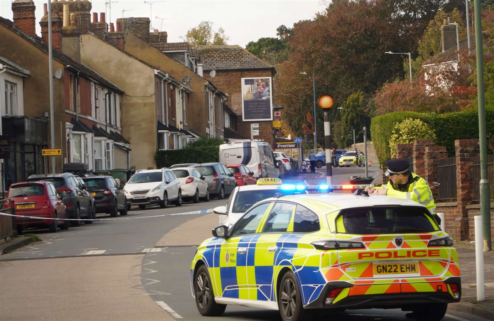 The A26 Tonbridge Road was closed after a child was hit by a car