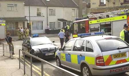 The emergency services at the scene. Pictures: BARRY CRAYFORD