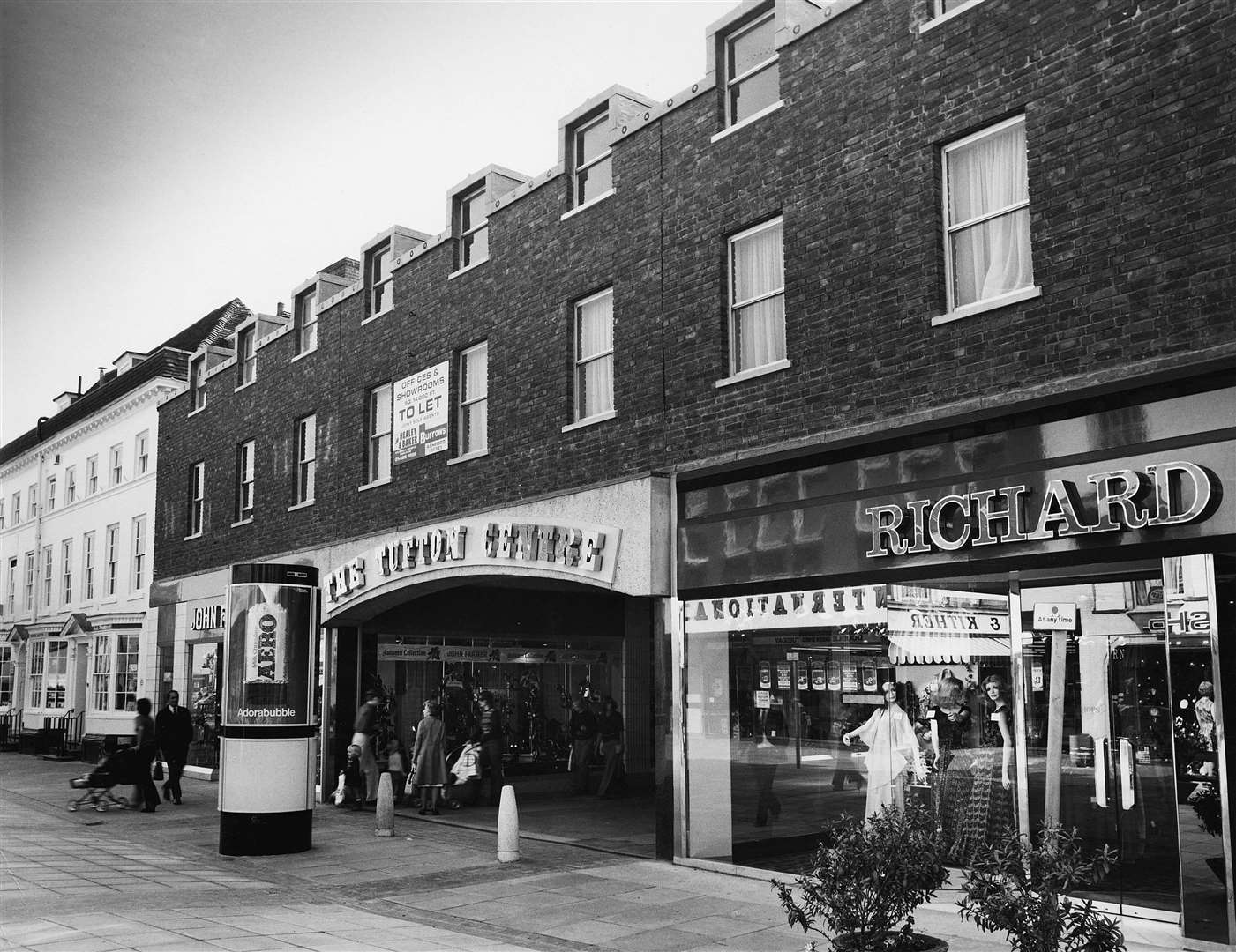 The high street entrance to the Tufton Centre in 1975. Picture: Steve Salter