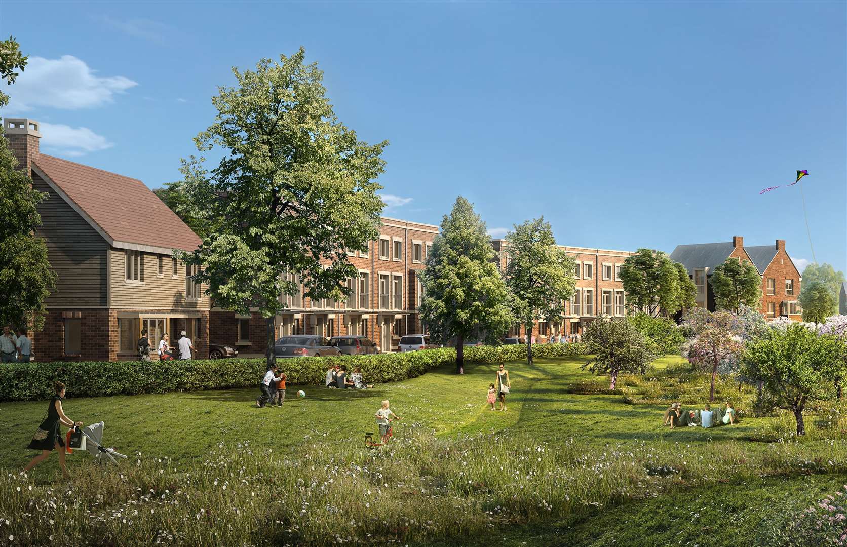 How part of the huge Chilmington Green scheme could look