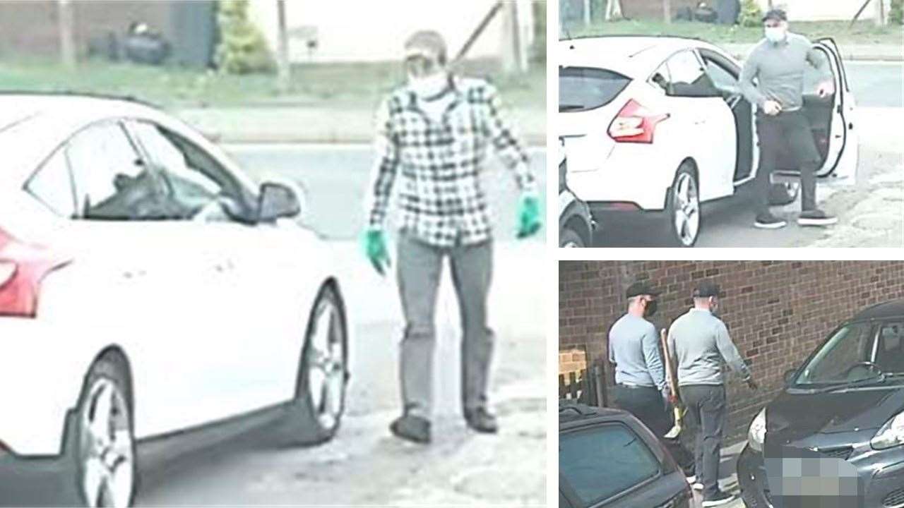 Police would like to talk to these three men. Photo: Kent Police