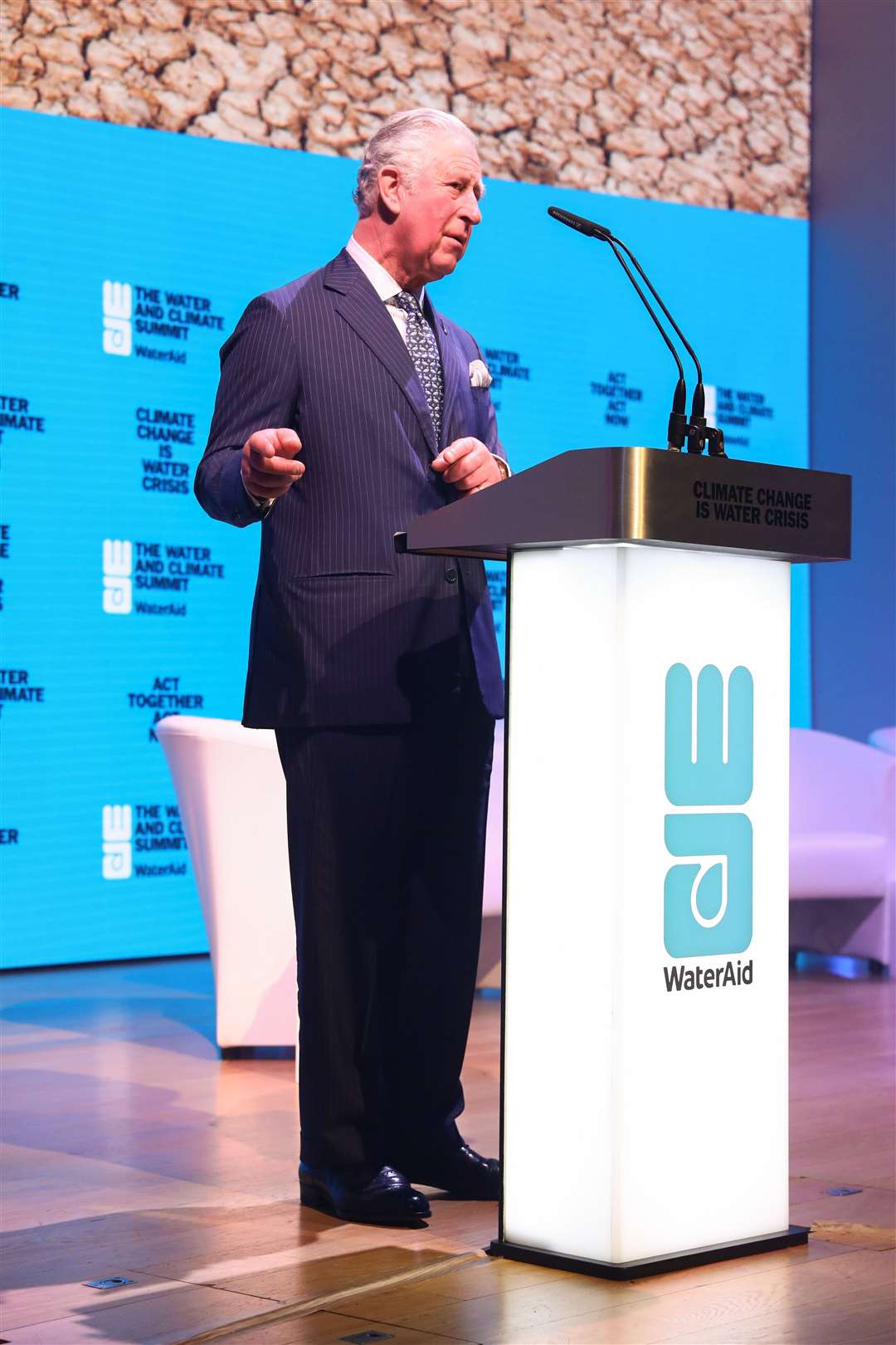 The Prince of Wales attends the WaterAid charity’s Water and Climate event in London last March (PA)