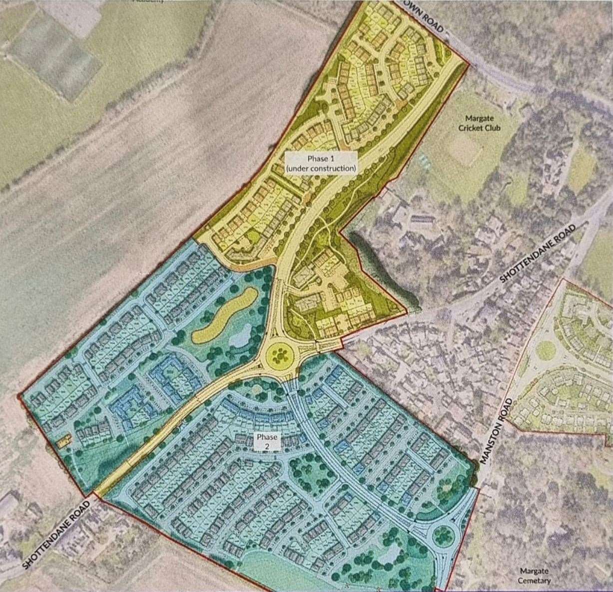 Application for second phase of 450 homes development at Shottendane Road, Margate to be submitted this autumn