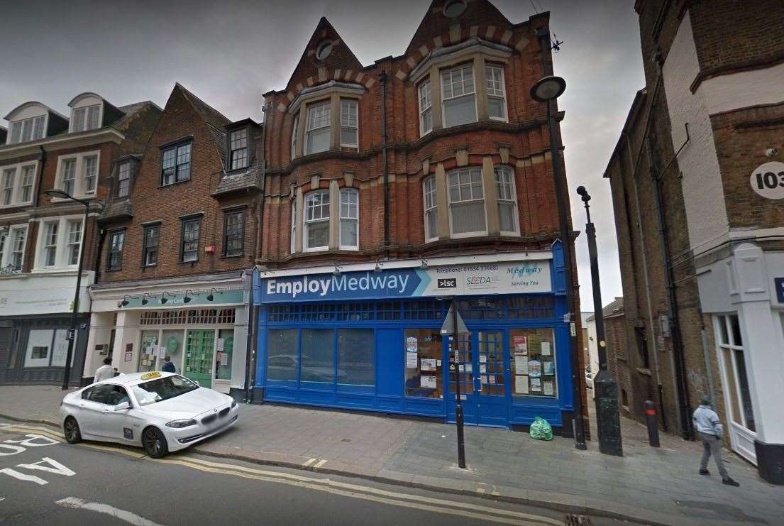 The EmployMedway centre in Chatham High Street closed on December 18. Picture: Google