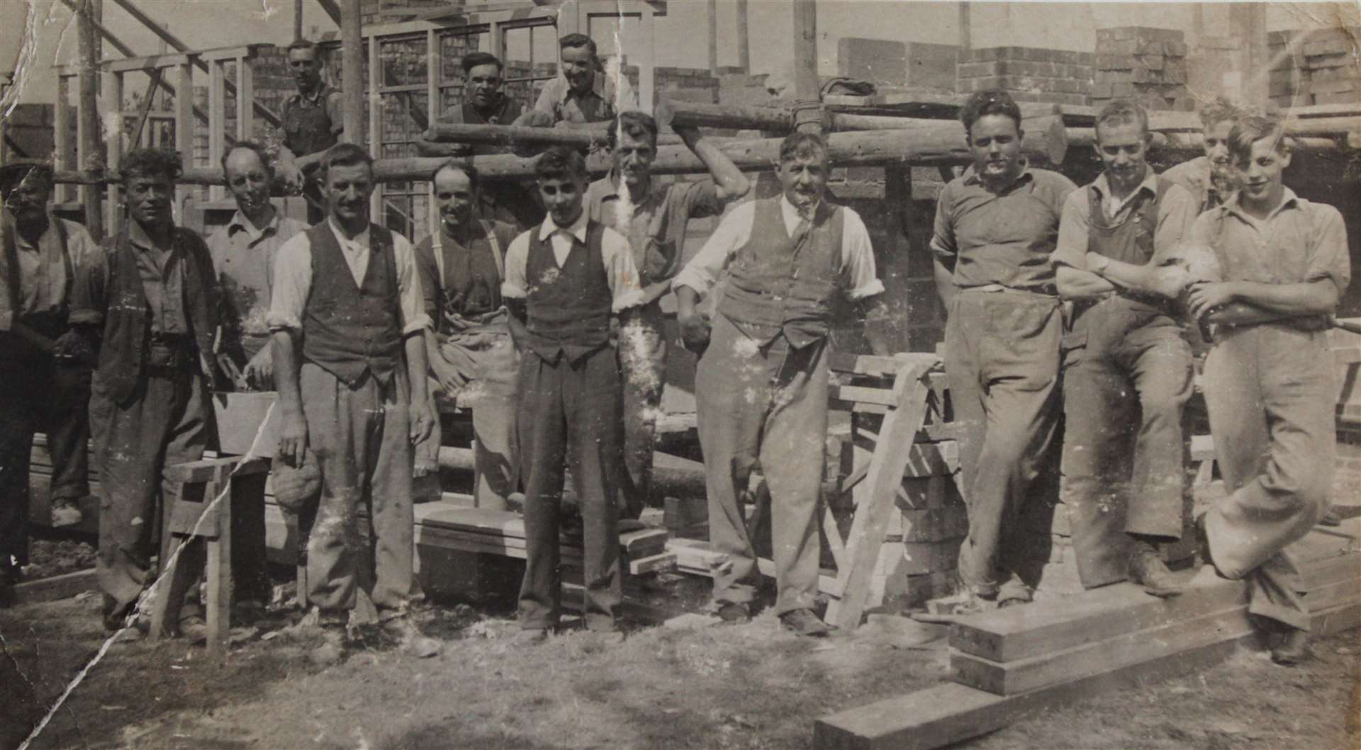 A Goodsell and Son site crew from the 1930s