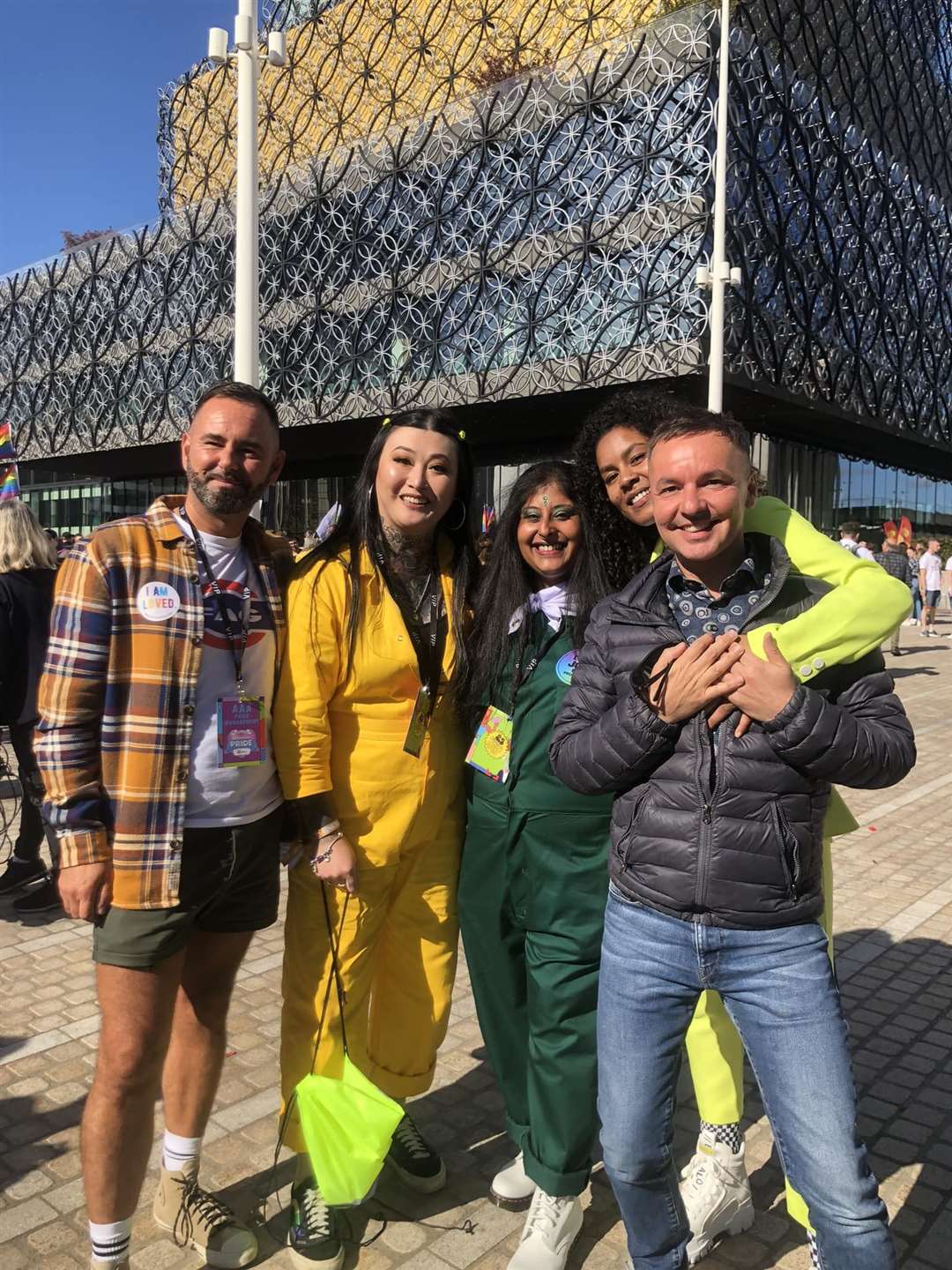 Saima Razzaq (middle) with members of the Birmingham Pride Senior Leadership Team (Saima Razzaq)