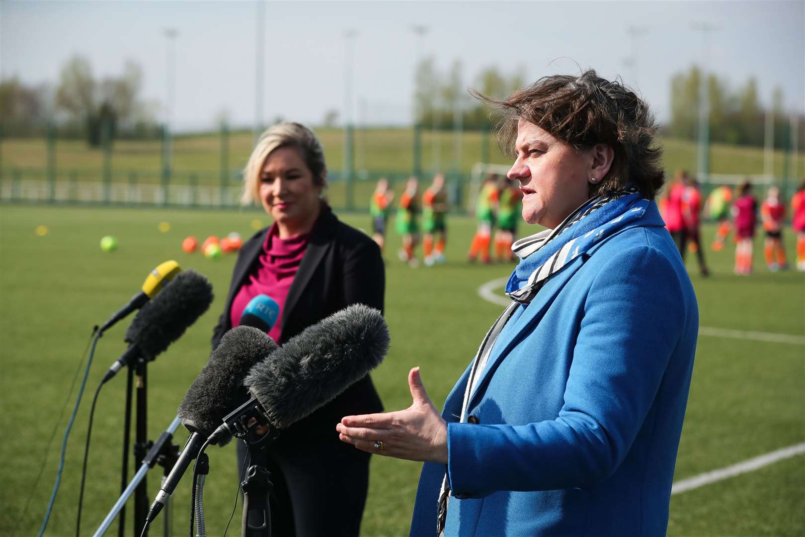 First Minister Arlene Foster and deputy First Minister Michelle O’Neill (Kelvin Boyles/Press Eye)