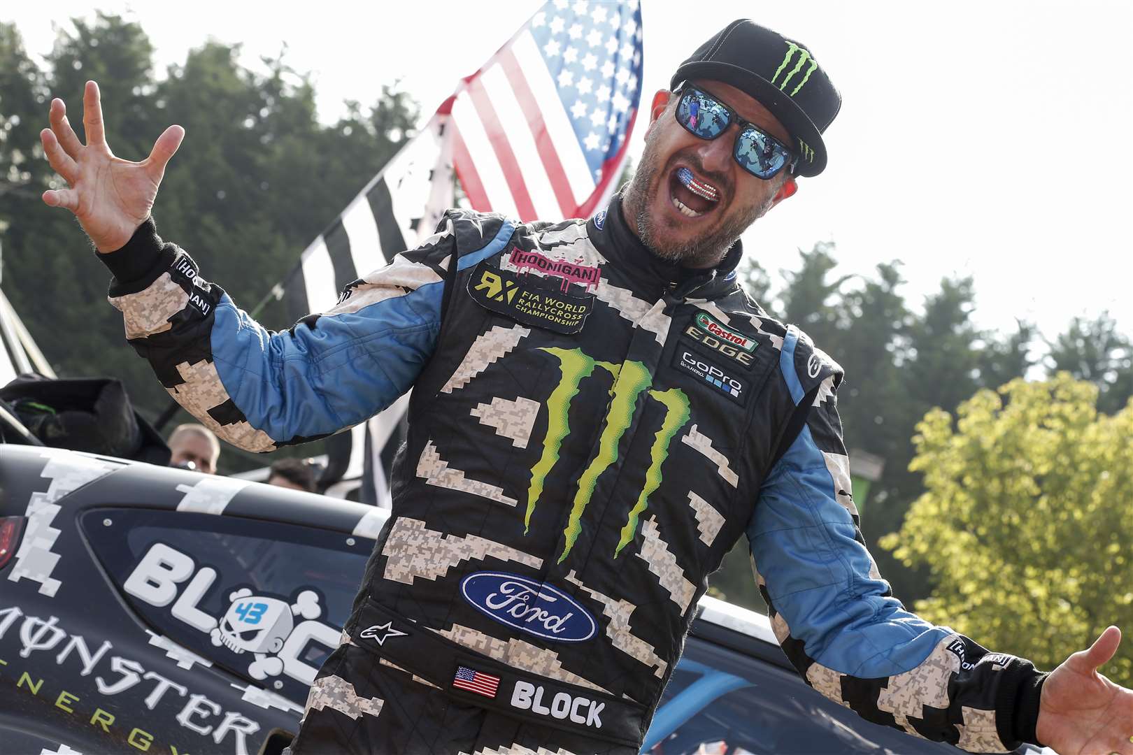 American star Ken Block will visit Lydden Hill. Picture: FIA World Rallycross Championship