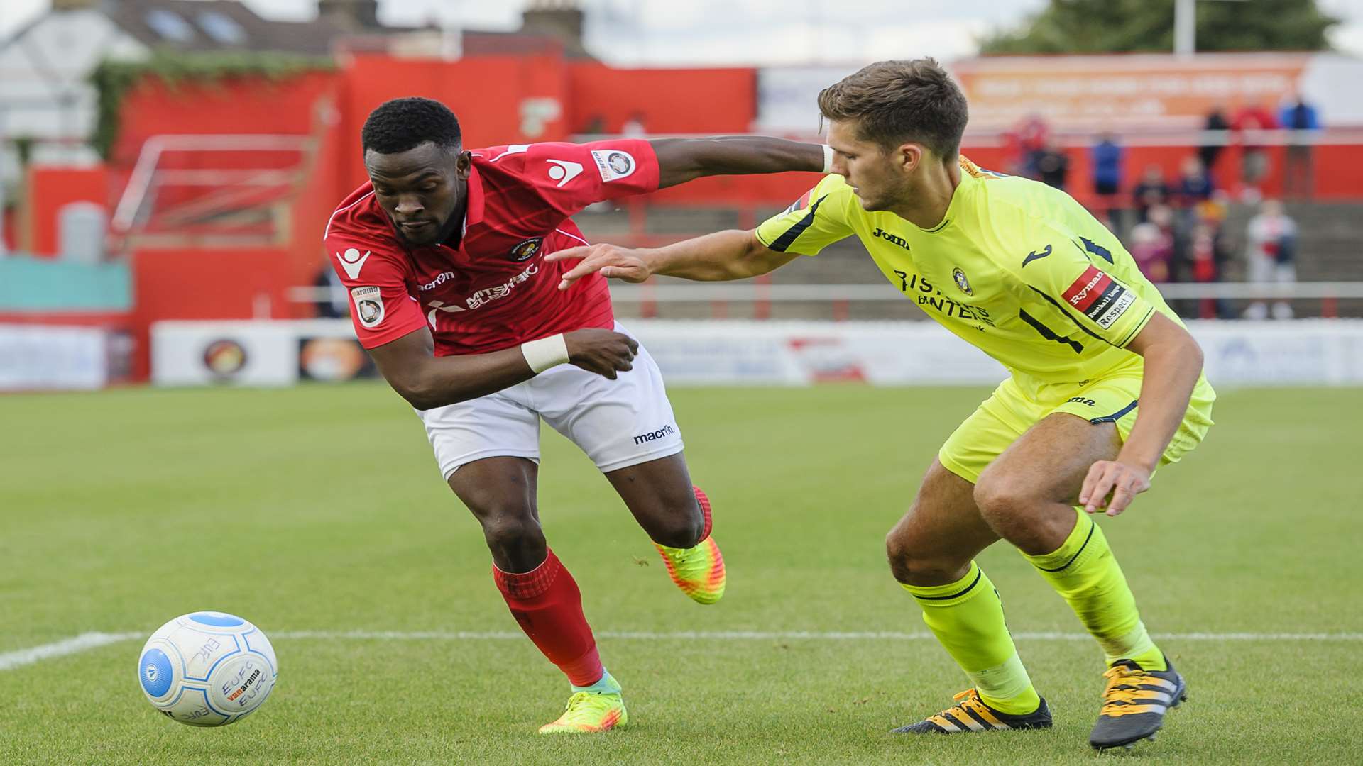 Anthony Cook scored his third goal of the season for Fleet against Havant last weekend Picture: Andy Payton