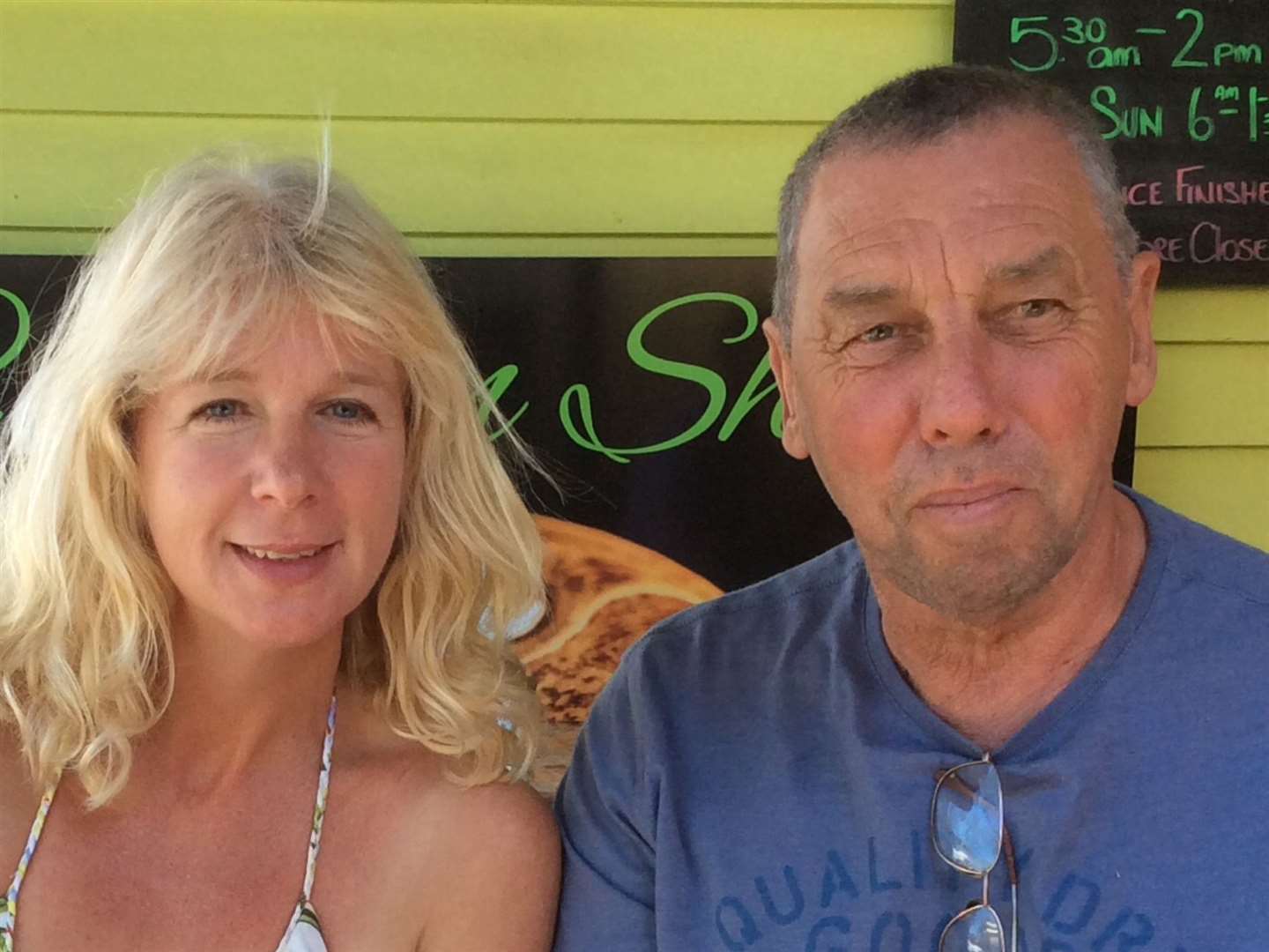 Jo pictured with her husband Geoff, who passed away after suffering a stroke. Picture: Jo Fray