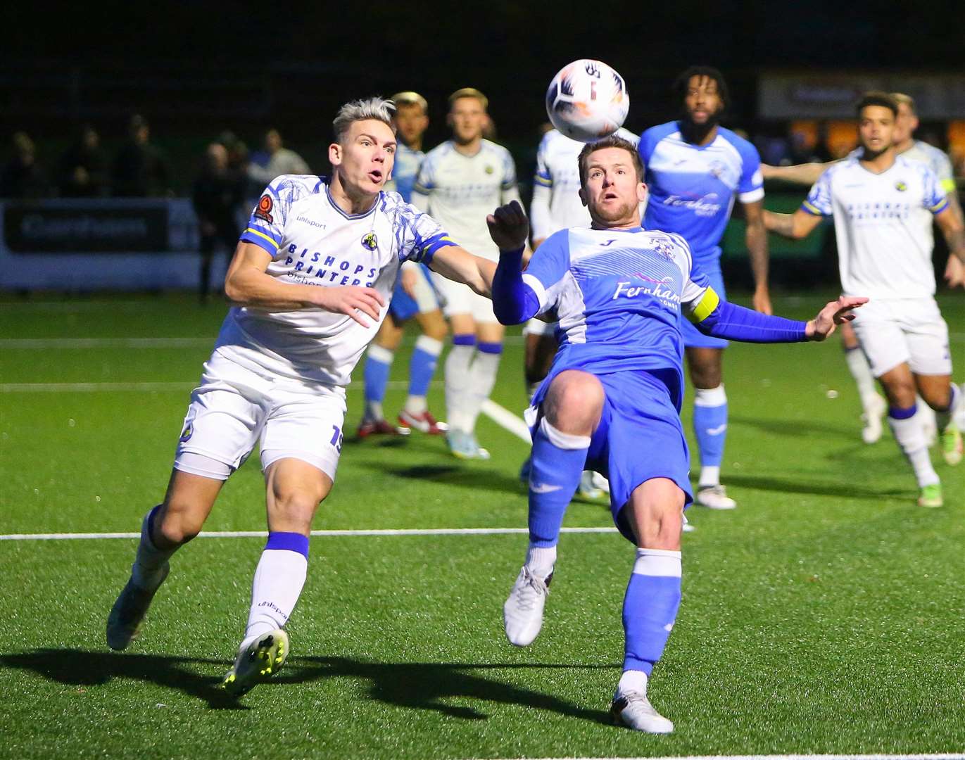 Sonny Miles makes his 500th appearance for Tonbridge against Havant. Picture: David Couldridge